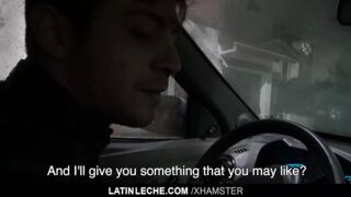 Latin; - Taxi driver sucks latin dick, fucked for cash