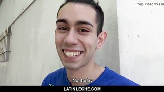 Latin;- Cute latin boy takes biggest cock he's ever had