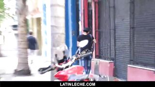 Latin; - Sweet latin guy on the street tricked into fuck