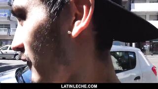 Latin; - Sweet latin guy on the street tricked into fuck