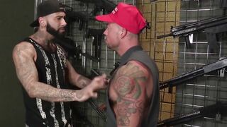 Hot; Doggystyle In Gun Store With Sean Duran