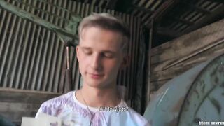 Blond Twink Gets Paid From A Random Stranger To Have Sex