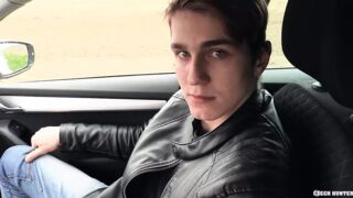 He Is Driving Around When He Sees A Good Looking Guy Walking Who Looks Like He Will Suck His Dick For Money - BIGSTR