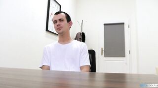 Poor Man Is Nervous At His Interview Until He Gets Offered A Good Amount Of Money To Have Sex - BigStr