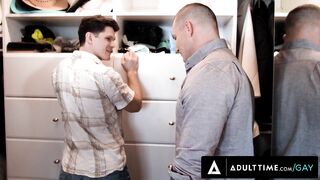 ADULT TIME - Straight Guy Brock Kniles Destroys Hungry Bottom Devin Franco's Ass! ANAL CREAMPIE!