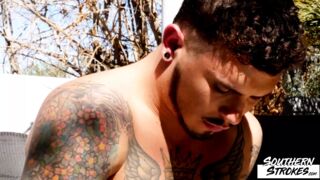 Hot Tattooed Jock Seth Knight Masturbates Solo