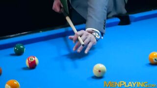 Classy bearded hunk doggystyle fucks man in suit Lukas Daken