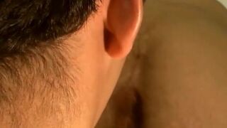 Hairy Euro amateur fucked hard by big cock after rimming