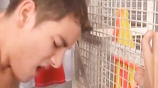 Horny Euro gays suck dick and lick ass before anal drilling