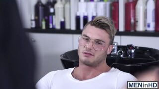 Homo with glasses loves getting his tight ass fucked