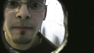 White guy sucking off black cocks at gloryhole