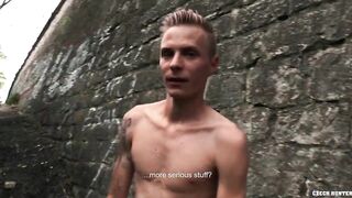 Tattooed Twink Gets Dirty Out In Public