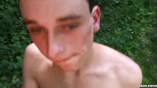 Twink Sunbathing Gets A Hard Raw Cock Up His Ass