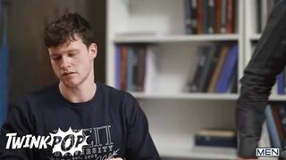 Finn Harding Fucks Both His Professor Michael Boston And Troye Dean On The Table