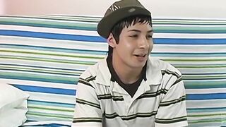 Adorable young amateur Brice Summers jerks off and cums solo