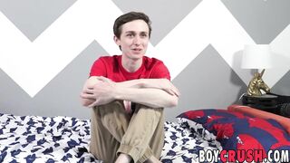 Twink Jacob Jones interviewed before sucking cock 69