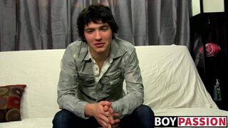 Twink Josh Bensan interviewed then wanked his dick