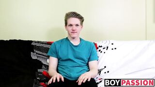 Taylor Tyce gets a naked cock in his ass after an interview