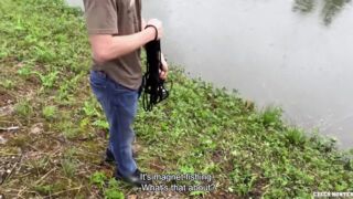 He Spots A Cute Twink Fishing And Offers Him Enough Cash To Make Him Suck His Dick - BIGSTR