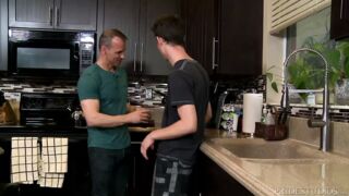 Big Hung Daddy Hits on Step Son's Twinky Friend!