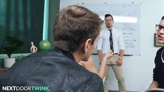 Cute Twinks Have Fuck Fest wt Tatted Teacher