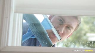 Next Door Buddies Sucked Clean by Window Cleaner