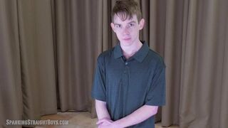 Straight Twink Gets a Hard Caning that Leaves Him in Tears