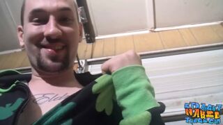 Kinky straight thug Paradox jerks off his cock and jizzes