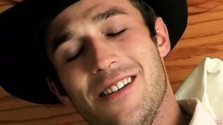 Big smoker cowboy Cody wanking his hard throbbing cock