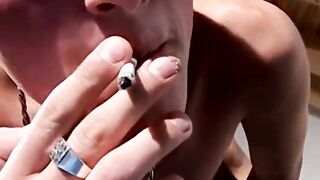 Smoking fetish twink bends over for hardcore analizing