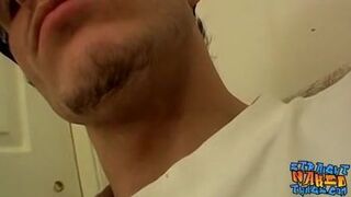 Thuggish straightie jacking off dick solo for a cumshot