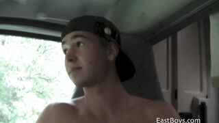 Conor Jerking in Caravan