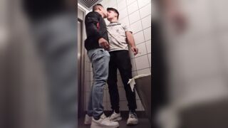 Fuck 'n Smoke at a Public Toilet