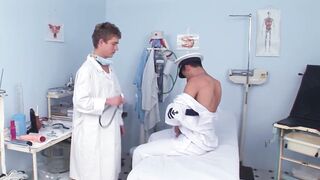 Hot marine gets his ass fucked by horny doctor