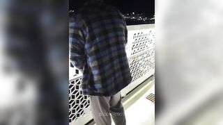 Naked in Public on Some Bridge