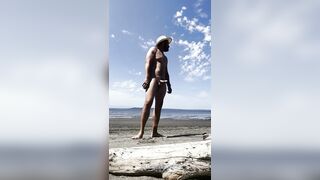 Nude Beach Jerking