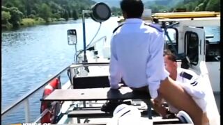 Horny Sailor Gets Deep Anal Fuck From His Colleague on the Boat