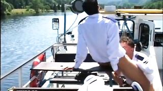 Horny Sailor Gets Deep Anal Fuck From His Colleague on the Boat