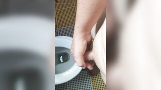 Cute Fat Boy Having a Small Cumshot After Pee