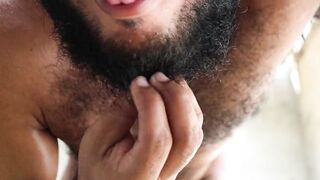 Hairy and Sweaty Male Precum