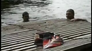 Horny Twink Gets Asshole Rammed by His Friend After Swimming in the River