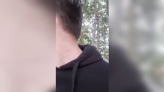 Gay Boys Having Risky Fun Outdoors - Wank Suck and Cum in Mouth