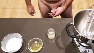 Last cum collection and preparation of sperm scented me