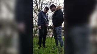 Gay Boys Smoke, Wank, Kiss and Suck Dick Outdoors