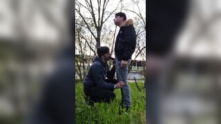 Gay Boys Smoke, Wank, Kiss and Suck Dick Outdoors