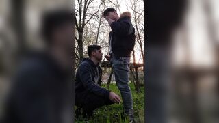 Gay Boys Smoke, Wank, Kiss and Suck Dick Outdoors