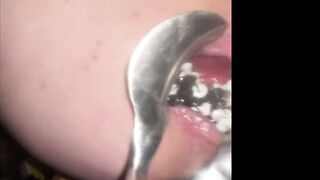 Nipple and anal torment with thumbtacks