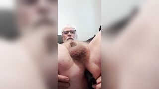 Fucking ass by anal toy, tiny dick masturbation