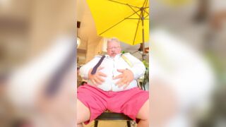 Generous Fat Distinguished Gentleman Gives Out Thousands Before Shooting a Big Load