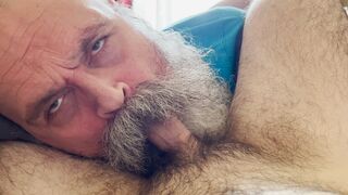 Moustache Grandpa Nurses on Hairy Cub Cock